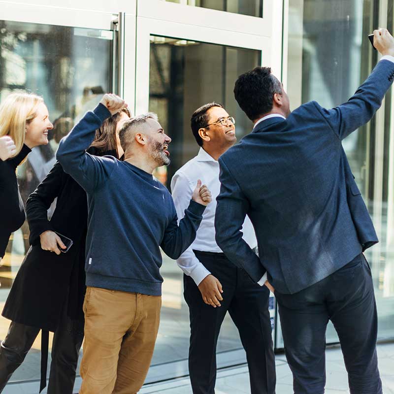 group of people taking selfie