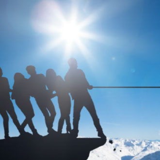 group of people pulling rope