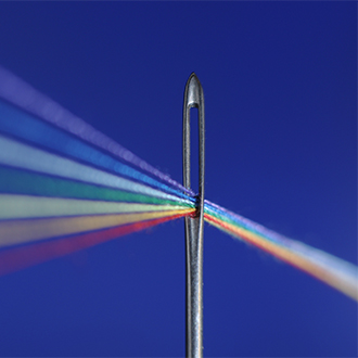 thread through a needle