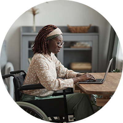 woman in wheelchair