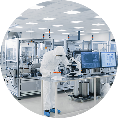 man in a lab