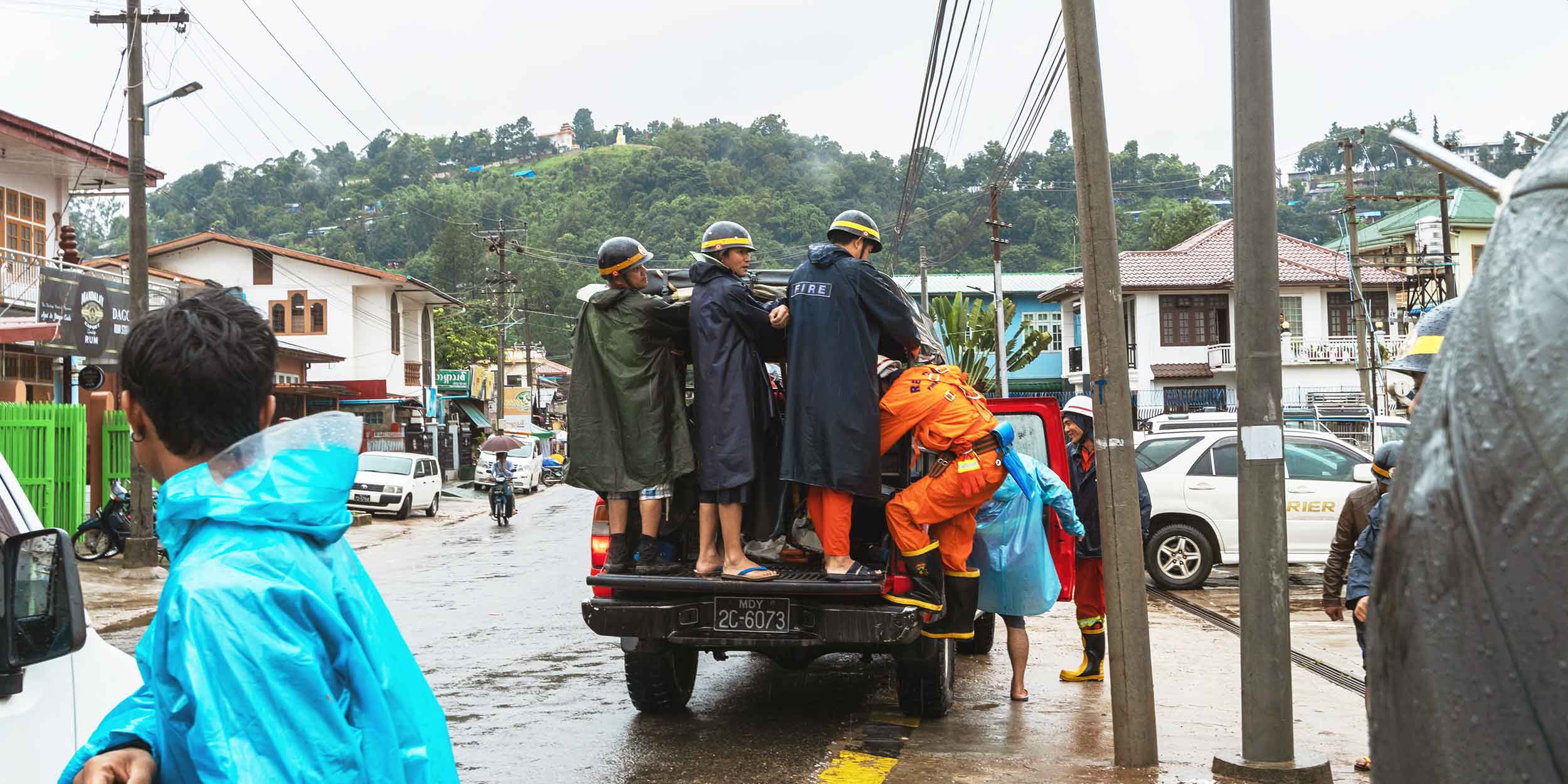 Rescue people from flooding