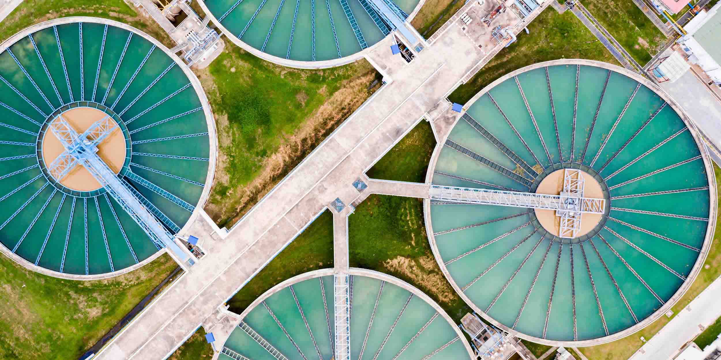 water ground storage tanks from the top