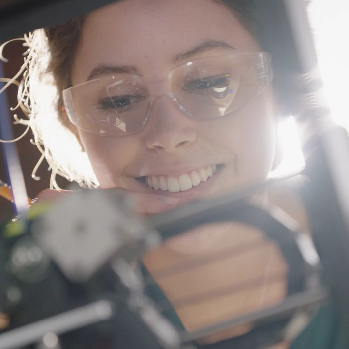 Woman working in a lab