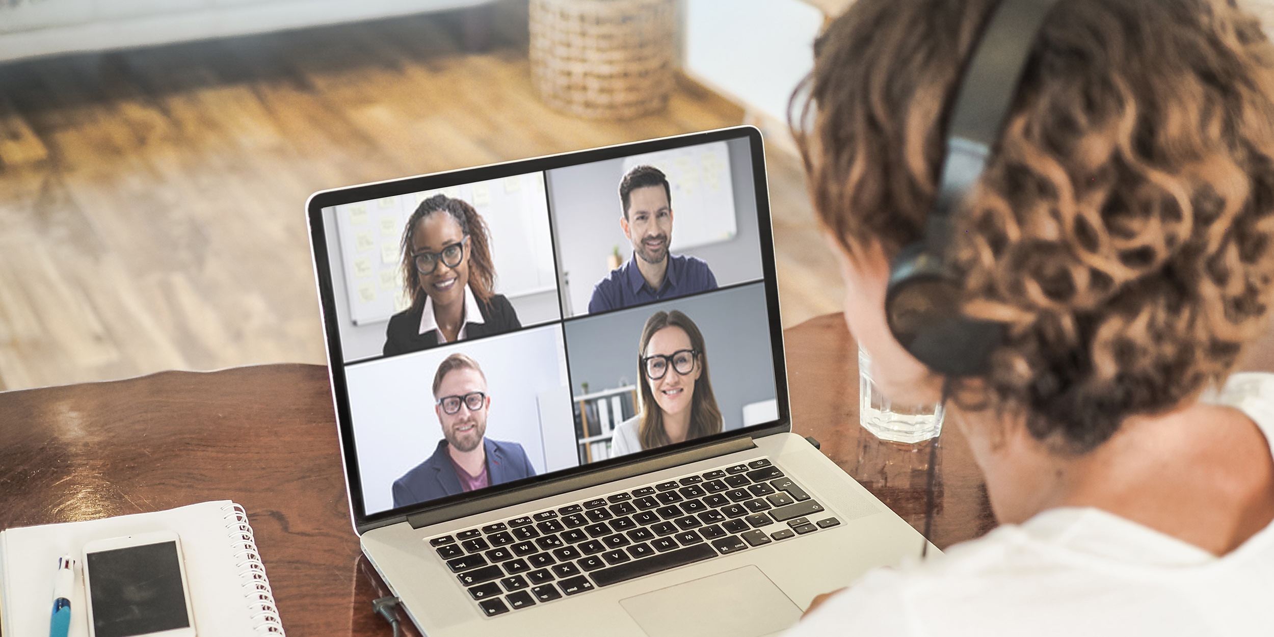 woman on a videocall