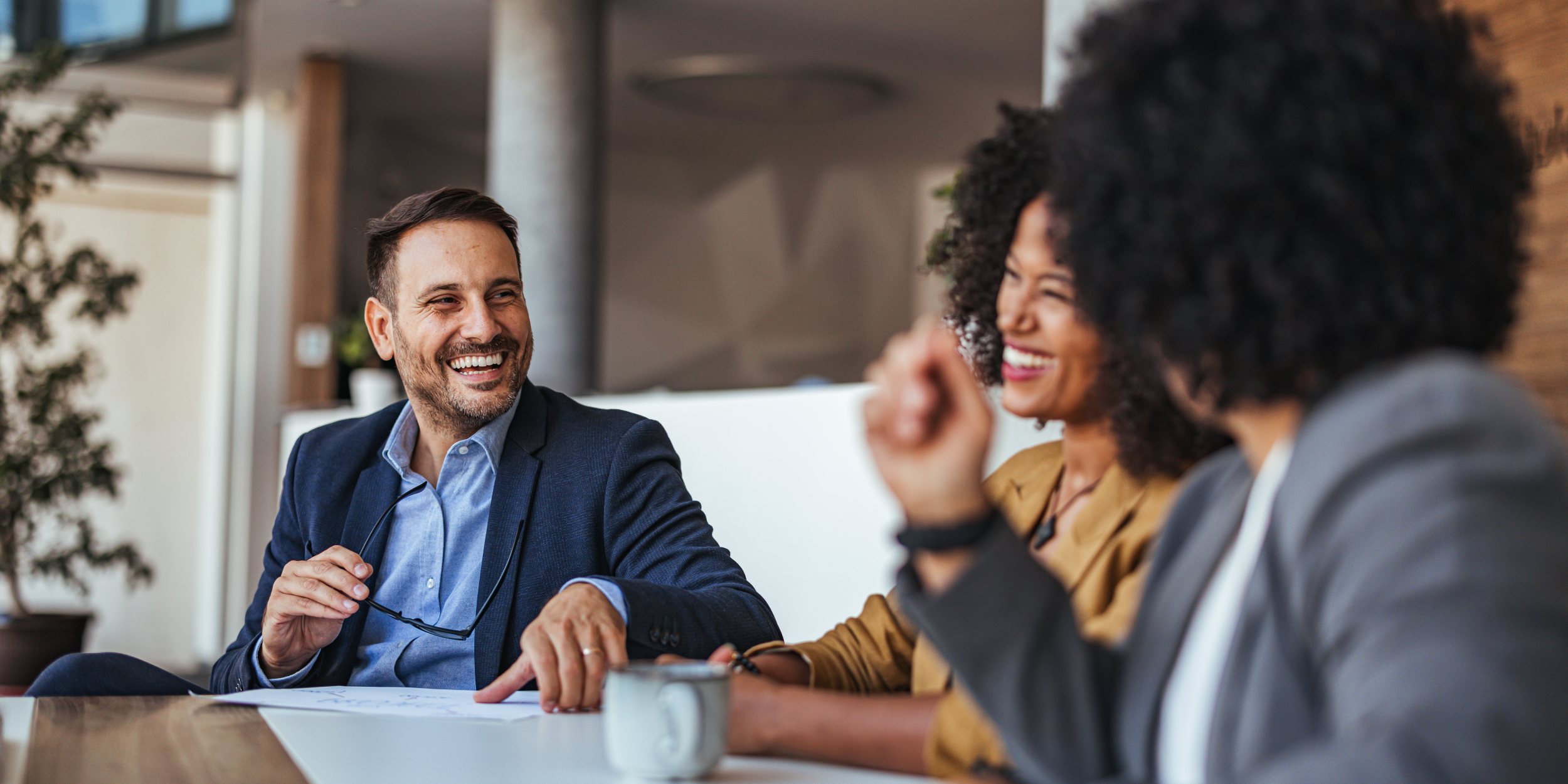 colleagues meeting around a conference table