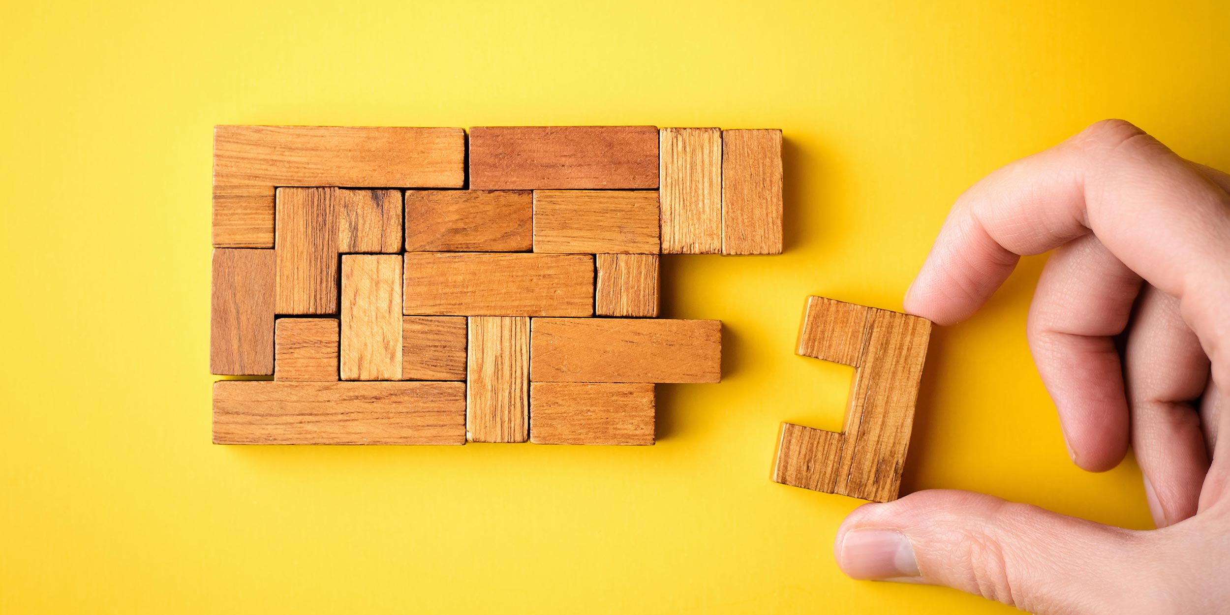 wooden brick puzzle