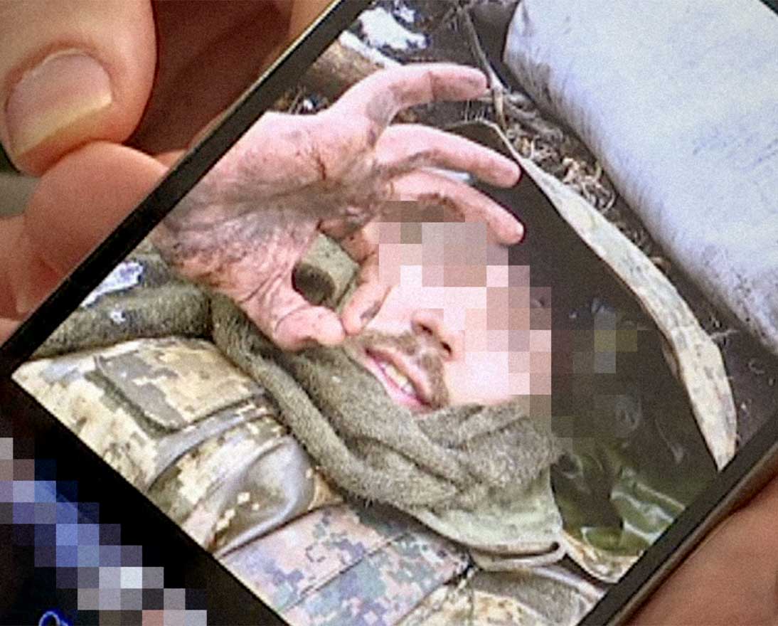 speaking to a Ukrainian soldier via Whatsapp