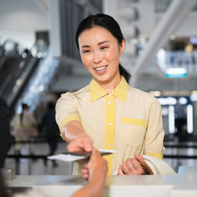 woman at the airport