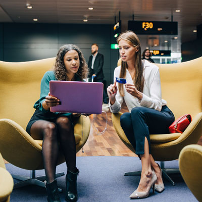 two women having a meeting