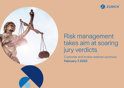 cover Increasing Jury Verdicts in US Liability