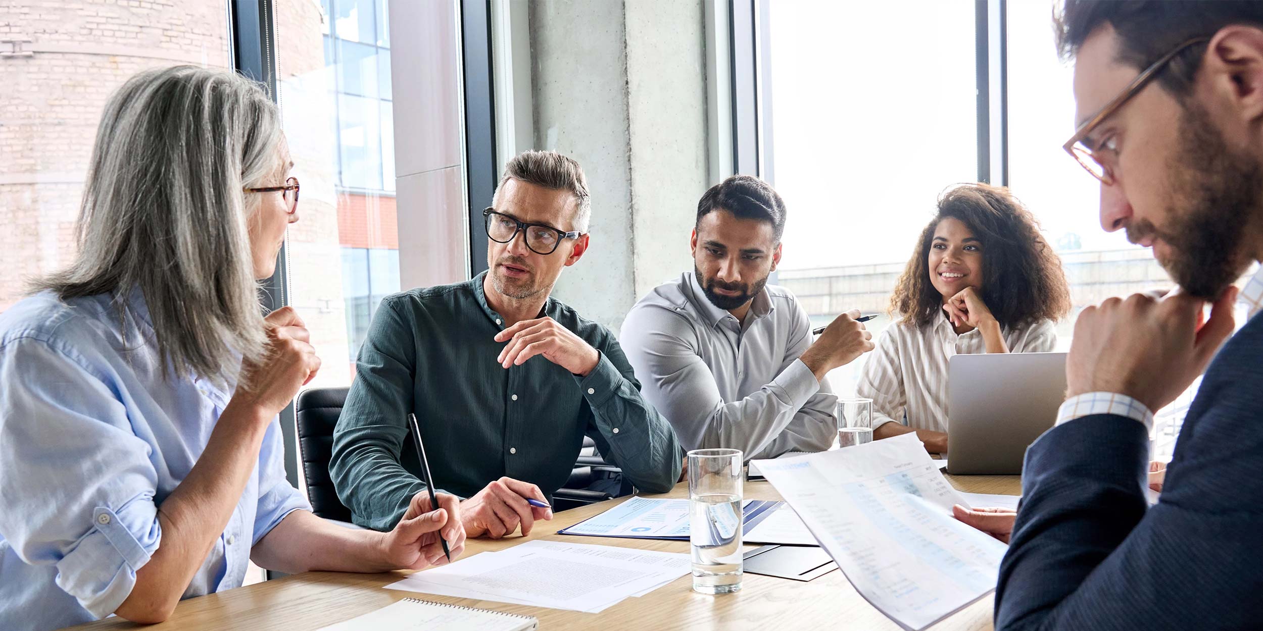 team having a meeting