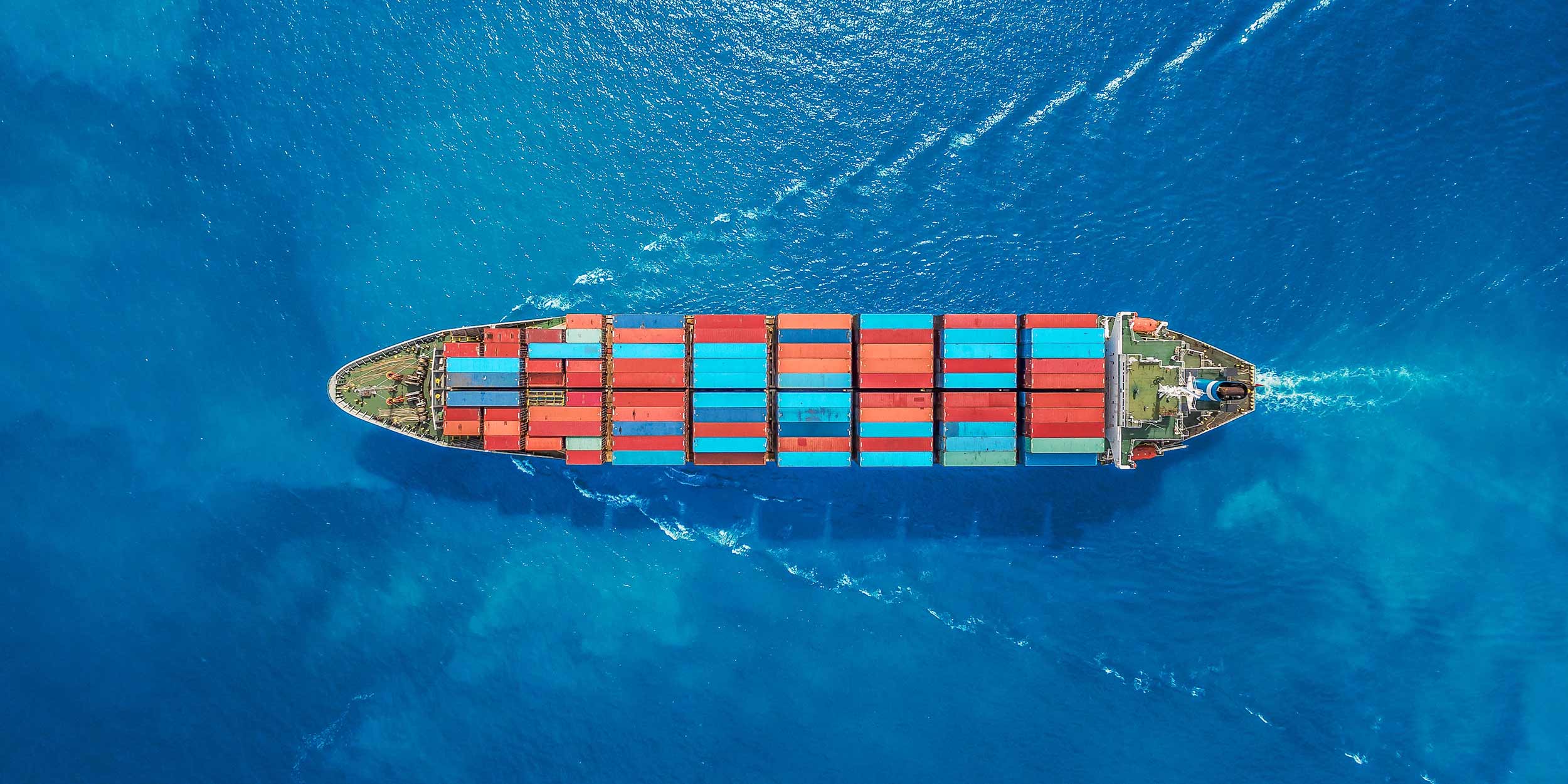 cargo ship on sea