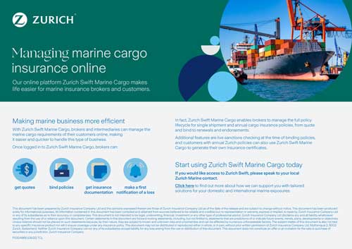 cover zurich swift marine cargo factsheet