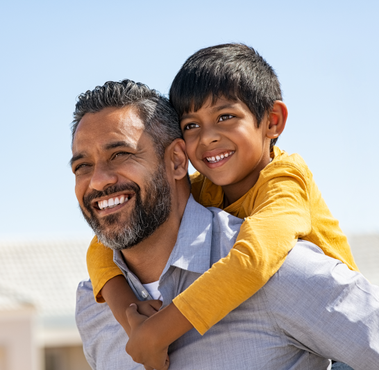 Man and child
