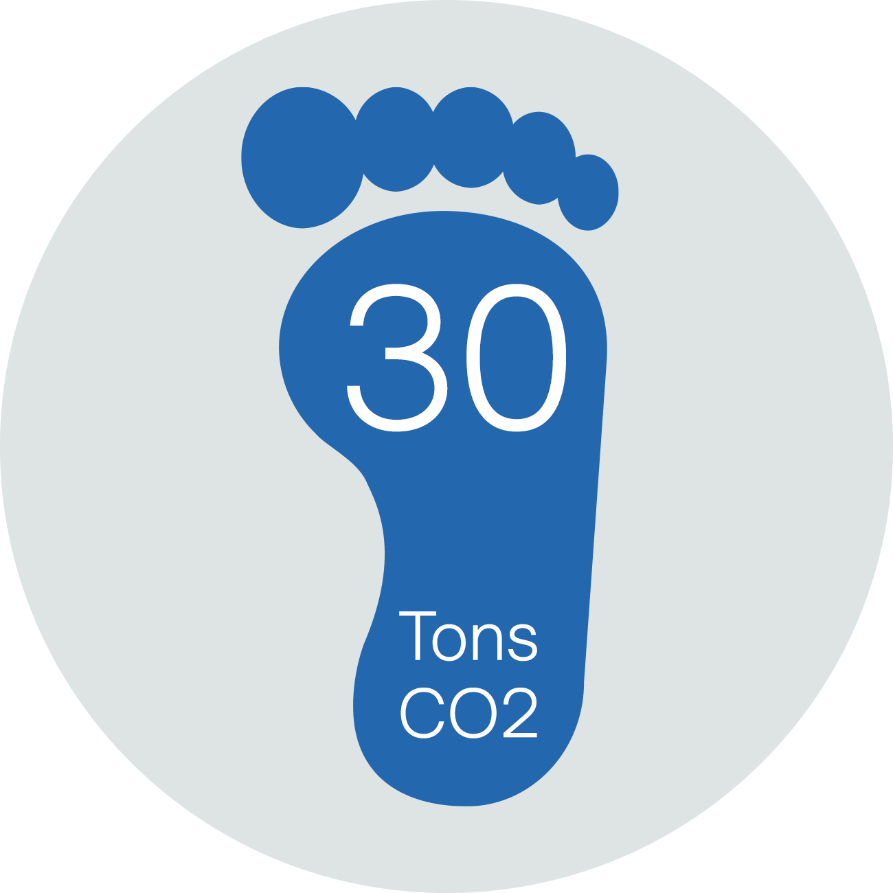 illustration 63 tons of carbon emissions