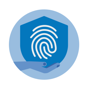 Pictogram: Fingerprint protection