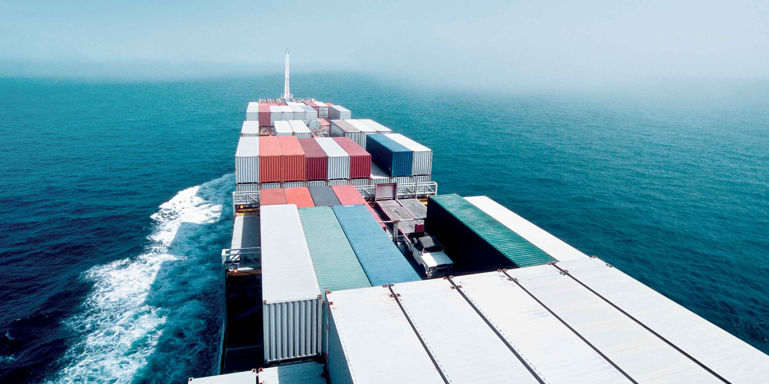 ship with containers