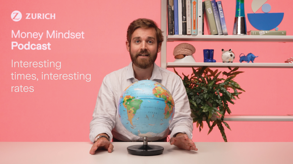 Man with globe