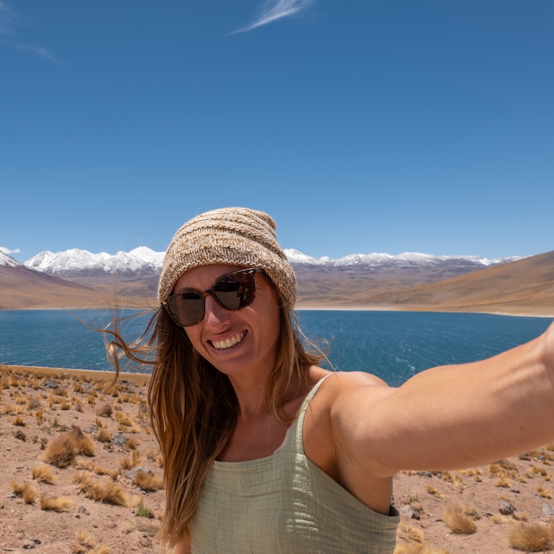 Woman taking selfie