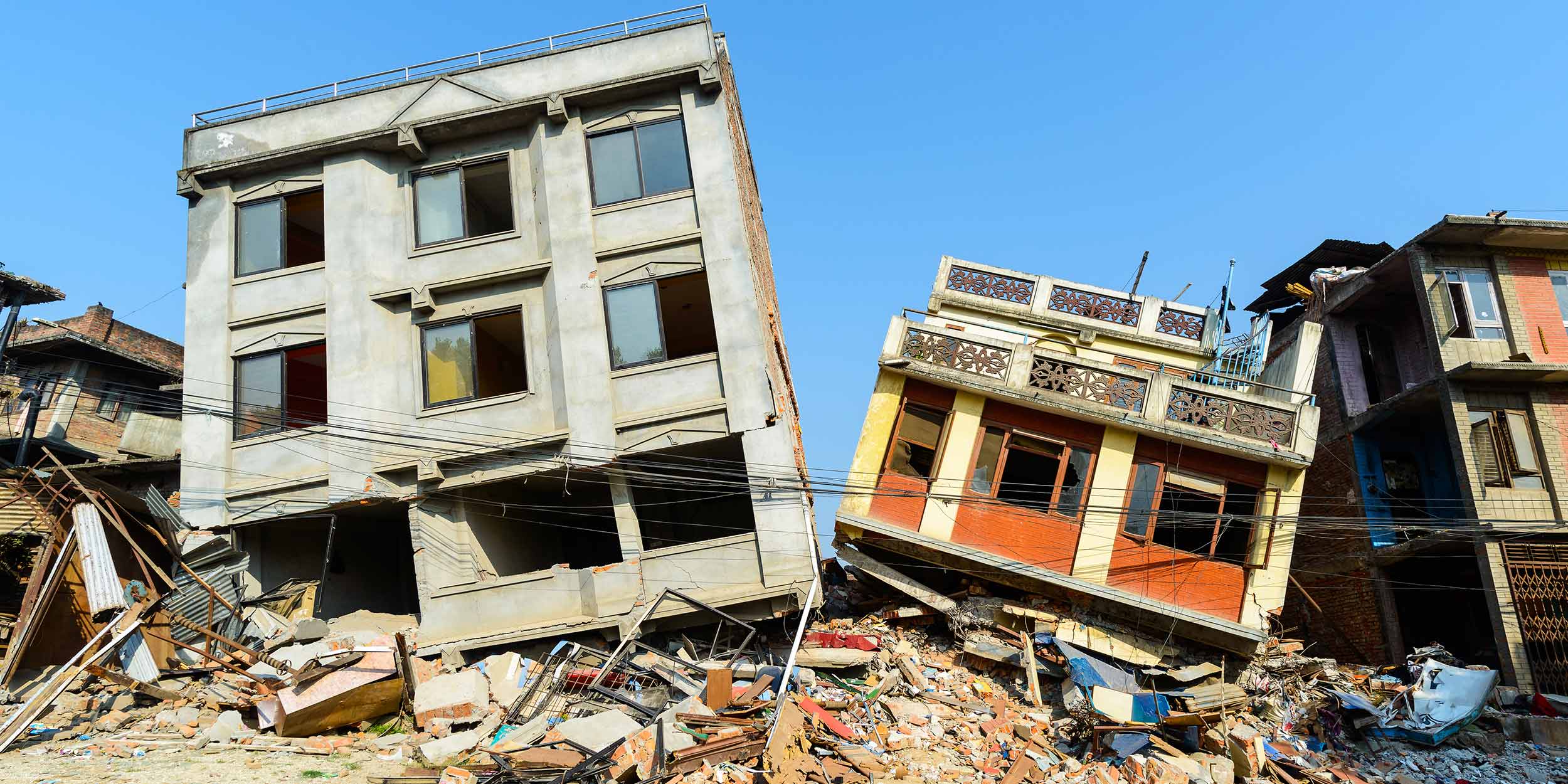 houses after earthquake