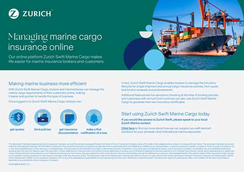 cover zurich swift marine cargo factsheet